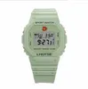 Multi-Function LED Electronic Watch Ins Matcha Cube