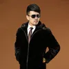 Men's Fur Coat Imitation Mink Clothes Casual Jacket Style 211207