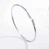 Bracelet ouvert Double T en argent 925, classique, à la mode, livré avec une boîte cadeau exquise, emballage 2651