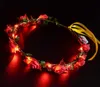 Party Supplies LED Flower Wreath Wedding Dress Hair Garland Bridal Bridesmaid Floral Crown Hawaii Seaside Holiday Decor Accessories SN5317