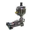 Pneumatisch gereedschap Dubbele kopverwarming en mengvulmachine Semi-automatische zuigervuller voor bottelapparatuur voor plakmateriaalmateriaal