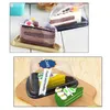 50set Clear Cupcake Packaging Box Scatole bomboniere torta nuziale per Cheesecake Sand Box Container Decorazioni per feste cupole 210724