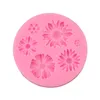 Kawaii 3D Flower Silicone Mold Fondant Soap Moulds Baking Jelly Candy Chocolate Cake Decorating Tools Cocina Confeitaria Gadgets