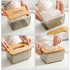 Europese-stijl servet houder dekking transparante tissue box houten deksel toiletpapier container woondecoratie 210423
