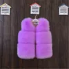 Hiver bébé fausse fourrure gilet enfants vêtements d'extérieur enfants gilets filles automne mode couleur unie s 11 couleurs 211203