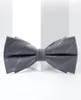 Cravates d'arc de qualité supérieure Cravate pour hommes Marque Designer Gris Double Couche Bowtie Robe Costume Party Mariage Papillon Noeud Luxe Coffret Cadeau Fred22