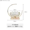 Dishes & Plates Creative Light Luxury American Glass Fruit Tray Home Living Room Coffee Table Snack Plate Decoration Dessert Storage Bowl