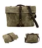 Tela cerata impermeabile Borsa da ciclismo retro messenger casual moto uomini borse a tracolla locomotiva donne pacchetto laterale scadente