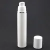 15 ml 30 ml 50 ml PP Plastic Airless Flessen Wit Airless Vacuümpomp Lotion Fles met Silver Line
