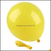 Veranstaltung, festliches Partyzubehör, Zuhause, Garten, Party-Dekoration, gelbe 12-Zoll-Latexballons in Heliumqualität – Packung mit 50 Drop-Lieferung 2021 W5