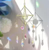 Großhandel Wohnkultur Handgemachte Vergoldung Sonne Catcher K9 Kristall 25mm Prisma Sunshade Fenster Hängen Dekoration Fee Geschenk