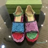 Modeontwerper Dames Nieuwste Heels Platform Sandalen Luxe Custom Logo Kleur Matching 35-42
