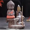 Little Monk Waterfall Incense Stick Holder Home Office Teahouse Decor Buddha Backflow Incense Burner