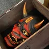 Samurai farbror Oni Latex Mask Mascara Halloween Cosplay rekvisita Skräcktema Dekoration Leksaker för vuxna Masque L230704