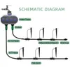 Sistema di irrigazione a goccia automatico da 10 m 9/12 Sistema di irrigazione da giardino Kit di irrigazione con gocciolatore regolabile # 26301-8 210610