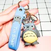 Fashion- and Korean Cartoon Totoro Silicone Doll Keychain Animation Schoolbag Cute Creative Pendant Small Gift