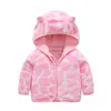 Children's Flannel Clothing hooded jacket for girls Thick Warm a boy born Clothes Coat Baby girl 0-6Y 211204