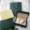 Watchbr -Mens Womens Universal Rolex Wooden Boxes Original Attachment File Gift Card Box set257o