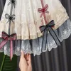 Meninas Princesa Dress Kids Manga Curta Wedding Vintage Lolita Vestido com Bola Vestido de Bola com Bowknots 0-6Y Q0716