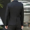 Mäns kostymer Blazers Classic Gentleman British Luxury Blazer Suit Dress Jacket för män Slim Fit Business Casual Black Base Jackor 5XL
