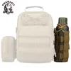 Utomhuspåsar Sinairsoft Molle Sport Bag 300-800 ml Vattenflaska Klättring D-ring Holder DrawString Pouch Dålig resevandring