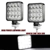 Luz de luz LED Square Spotlight LED Work Light 12V 24V Offroad LED Bar Luz Para Caminhão Offroad 4x4 4WD Car Suv Atv Trator Trator IP 67 Carro