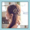 Hair Clips & Barrettes Jewelry Princess Diamond Hairpins Accessories Hollow Girls Headwear Women Party Clip Use For Stylin Drop Delivery 202