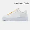 Moda Piksel Altın Zincir Yelken Tan Düşük Erkek Koşu Ayakkabıları Çöl Kum Siyah Beyaz Parçacık Bej Erkek Kadın Eğitmen Spor Sneakers 36-45