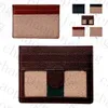 High Quality Men Women Credit Card Holder Classic Mini Bank Card Holder Small Slim Wallet With Metal Letter And Print