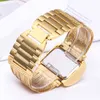 Creativiteit Mode Luxe Dames Polshorloges Top Merk Goud Staal Band Waterdicht Dames Armband Horloge Zegarek Damski 220113