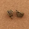 Alloy Hollow Butterfly Flower Connectors Loose Pärlor Bails Antik Silver / Guld / Brons Fit Charm European Armband L683 210pcs / Lot