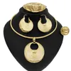 Boucles d'oreilles collier dernier colliers en or italien ensemble de bijoux Unique mode grand pendentif Style femmes bijoux H0040