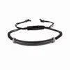 Tennis Jaravvi – ensemble de bracelets d'amitié en macramé tressé, perles en acier inoxydable, couronne CZ, haute quantité, Men247B