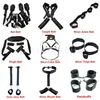 Adult Bondage bed belt system suit manual ankle cuff restraint