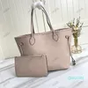 Moda Womens Totes Bags Top Lady Bag Embossed Impressão Logo Design High-end grande capacidade de alta qualidade bolsa bolsa de bolsa F45