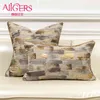 Avigers Orange Brown Cushion Covers Plaid Plaid Plaid Patchwork Rzut Pillow do sypialni salon 210401