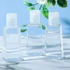 Bouteilles en plastique transparentes vides avec casquette à flip 30 ml de conteneur cosmétique de 60 ml pour les crèmes et articles de toilette de lotions liquides