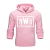 البالغين WCW Wrestling NWO World Ink Wolfpac Hoodies Men Men Male Clothing Camisetas