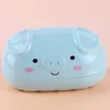 Creative Cartoon Solid Color Pig Shape Soap Box Bathroom Storage Double Plastic Small Dish Plate