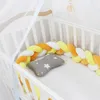 Komplety pościeli 100cm dziecko ochraniacz na łóżko warkocz poduszka z węzłem poduszka dla niemowląt ochraniacz do łóżeczka dziecięcego łóżeczko wystrój pokoju antykolizyjna