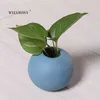 Wizamony Nieuwe aankomst Europa Style Vazen Retro Brickware Terra-Cotta Ceramic Modern Tabletop Flower Vase for Home Decoration 210409