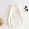 0-3 yrs menino menino nascido outono de malha roupas inverno romper manga longa algodão infantil bebê jumpsuit 210417