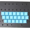 Keycaps PBT DSA 1U Em branco Impresso Keycaps para Gaming Mechanical Teclado 20 pcs