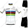 World 2021 Quick Step Cycling Abbigliamento Giulizia Julian Alaphilippe Jersey Set Road Bike Suit Bib Shorts Maillot Cyclisme1