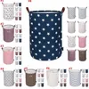 Cesto de armazenamento dobrável Sacos de armazenamento portátil Kids Brinquedos Saco de Armazenamento Bins Impresso Sundry Bucket Canvas Bolsas Roupas Organizador Tote ZGY57