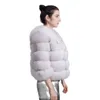 Qiuchen PJ1801 Arrival Women Winter Real Fur Coat Grube Jacket 210928