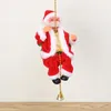 Babbo Natale bambola elettrica Elettrica Babbo Natale Crausing Rope Decoration di peluche per peluche Toy Toline