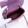 25cm 30cm koyun derisi ve inek derisi omuz çantası Kadın lüks tasarımcı moda çantası cüzdan mini klasik çanta on yazı tipi sanat doku zinciri Hanbags