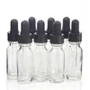 Storage Bottles & Jars 8pcs 1/2 Oz 15ml Plain Clear Glass Dropper With Eye For Essential Oil E Liquid Argan Oils