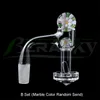 Beracky Full Weld Smoking Facted Terp Slurper Banger al quarzo con 22mm 14mm 13mm vetro sfera di marmo perle pillola chiodi diamantati senza cuciture per acqua bong rig tubi